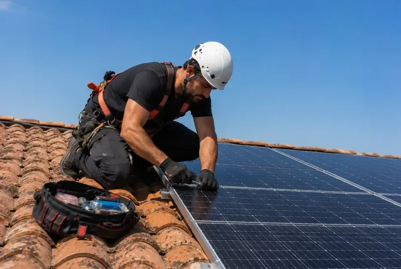 Maintenance et monitoring de panneaux solaires à Vizille