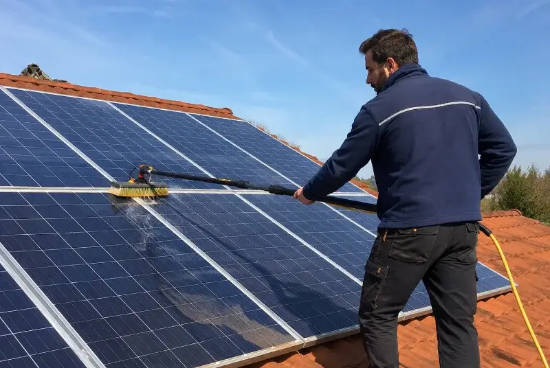 Nettoyage et entretien de panneaux solaires à Vizille